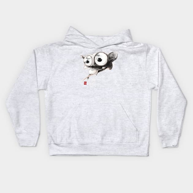 Sketchy Tarsier Kids Hoodie by Khasis